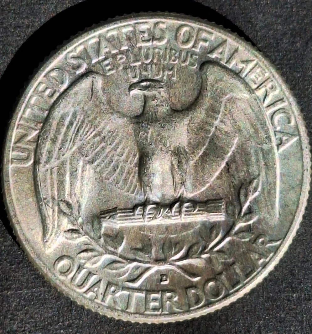 ⭐️1964 D WASHINGTON!⭐️SILVER  GEM BU+⭐️TONNED!!