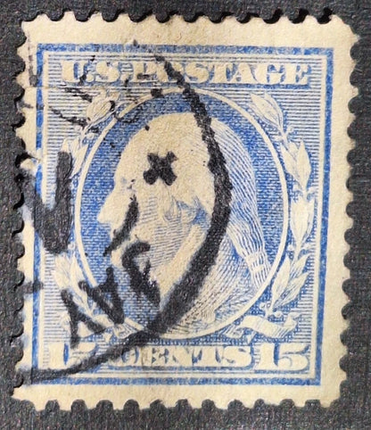 U.S. #366 SCARCE Mint - 15c Ultra on Bluish 2 Samps Lot as Shown Paper