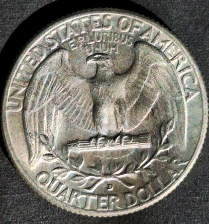 ⭐️1964 D WASHINGTON!⭐️SILVER  GEM BU+⭐️TONNED!!